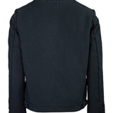 Heavy Cotton Button-Up Jacket Black