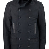 Heavy German Cotton Military Jacket Black