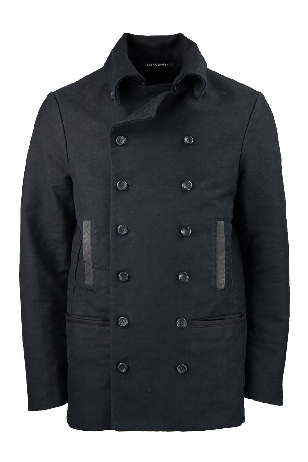 Heavy German Cotton Military Jacket Black