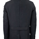 Heavy German Cotton Military Jacket Black