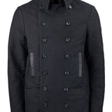 Heavy German Cotton Military Jacket Black