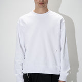 Heavy Jersey Crewneck Sweatshirt White