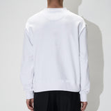 Heavy Jersey Crewneck Sweatshirt White