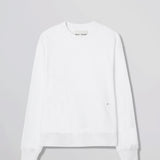 Heavy Jersey Crewneck Sweatshirt White