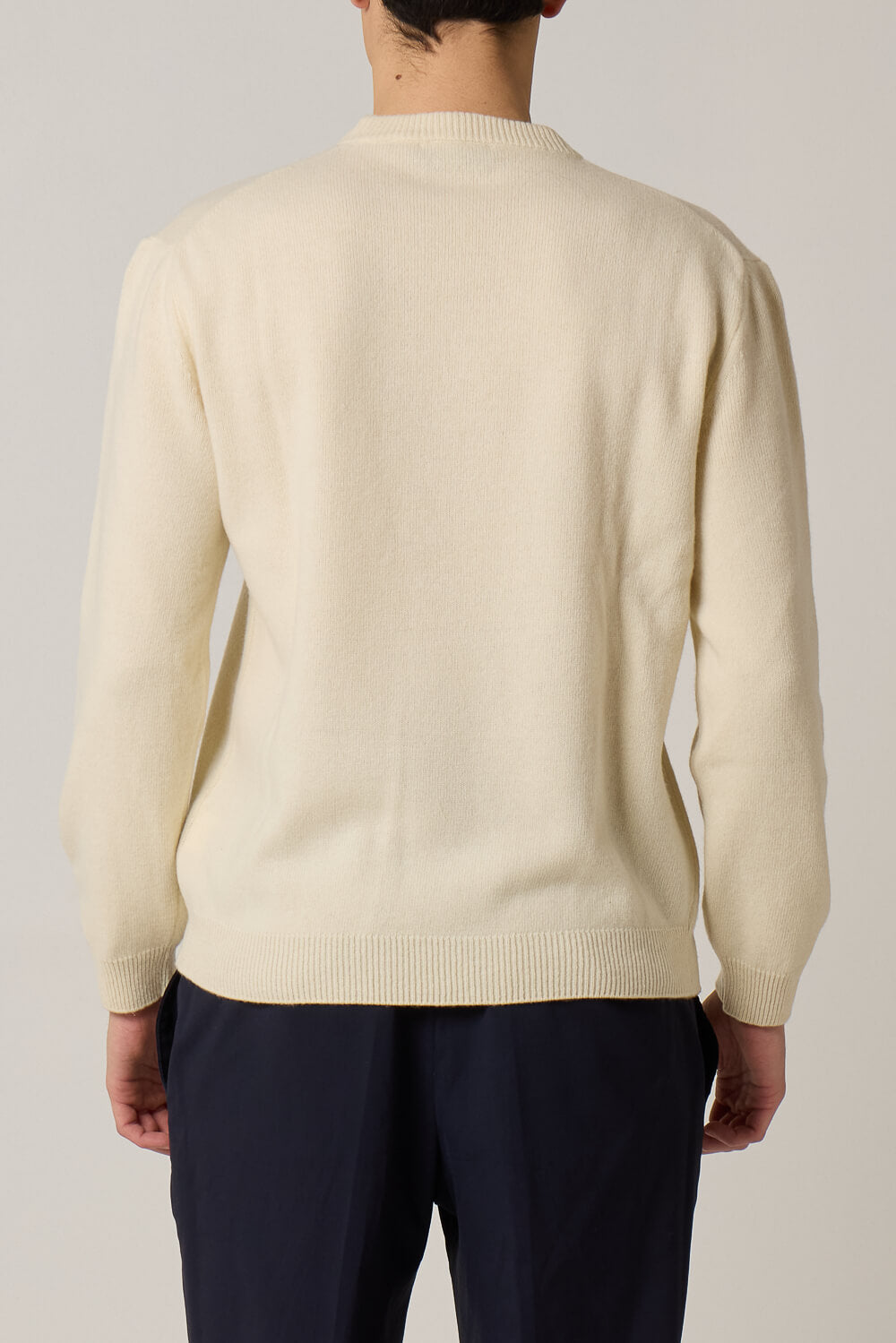 Heavy Cashmere Blend Sweater Cream