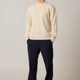 Heavy Cashmere Blend Sweater Cream