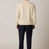 Heavy Cashmere Blend Sweater Cream