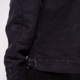 Heavy Cotton Button-Up Jacket Black