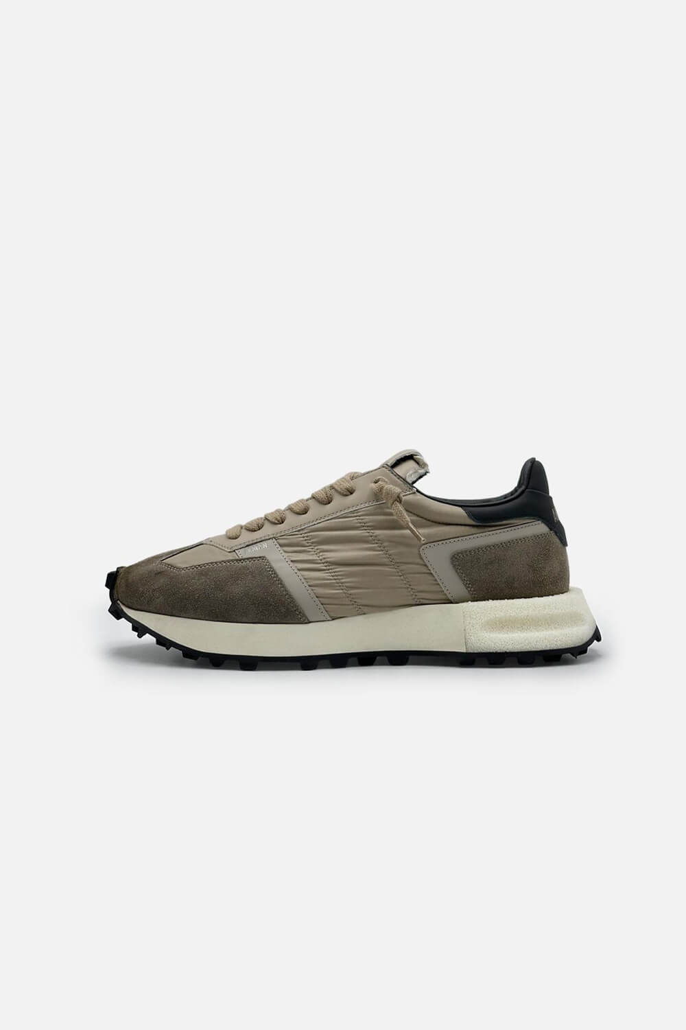 Hero Suede/Nylon Runner Sneaker Taupe