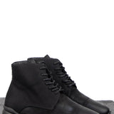 High-Top Leather Canvas Runner Black