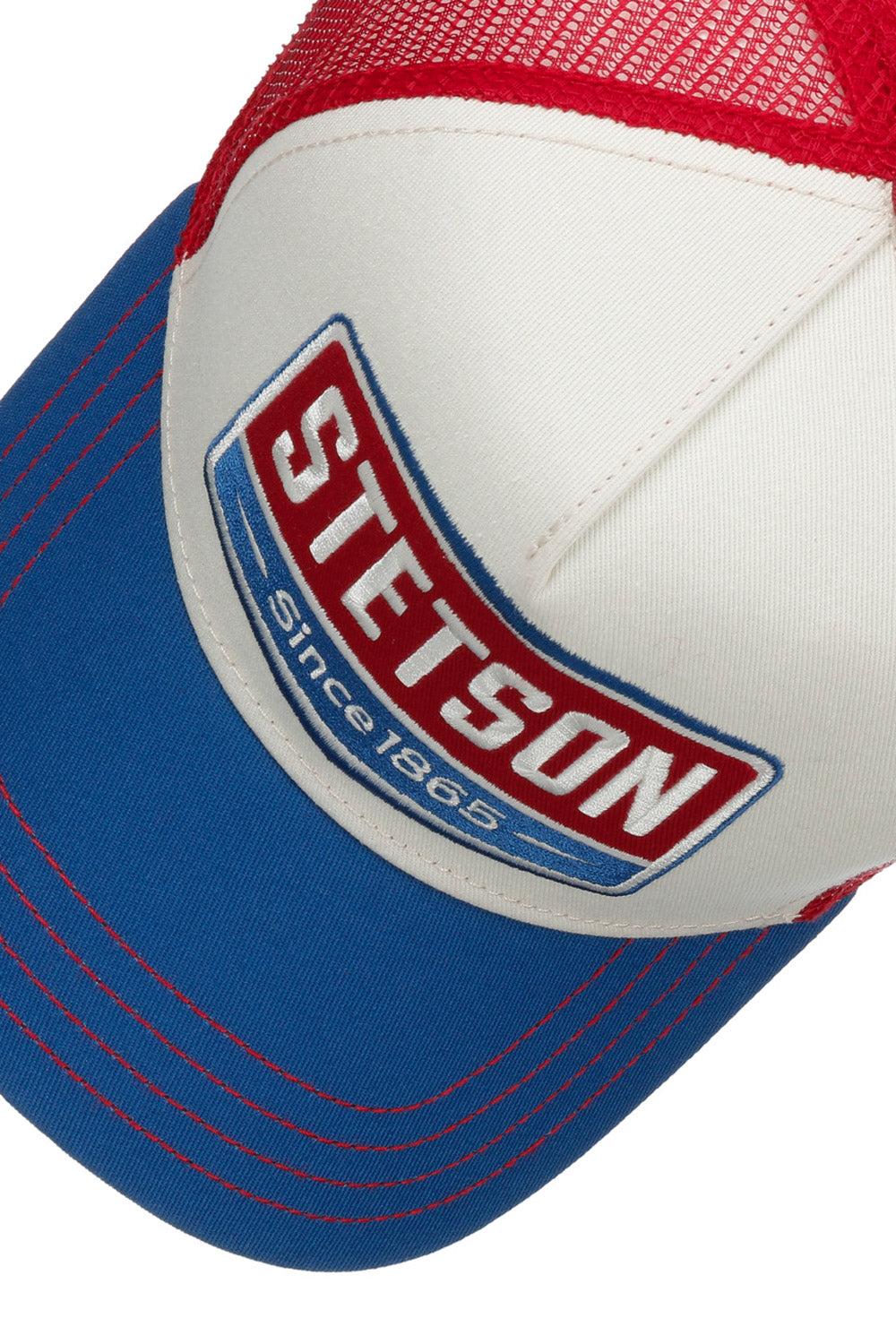 Buy the Stetson Highway Trucker Cap in Blue/White/Red at Intro. Spend £50 for free UK delivery. Official stockists. We ship worldwide.