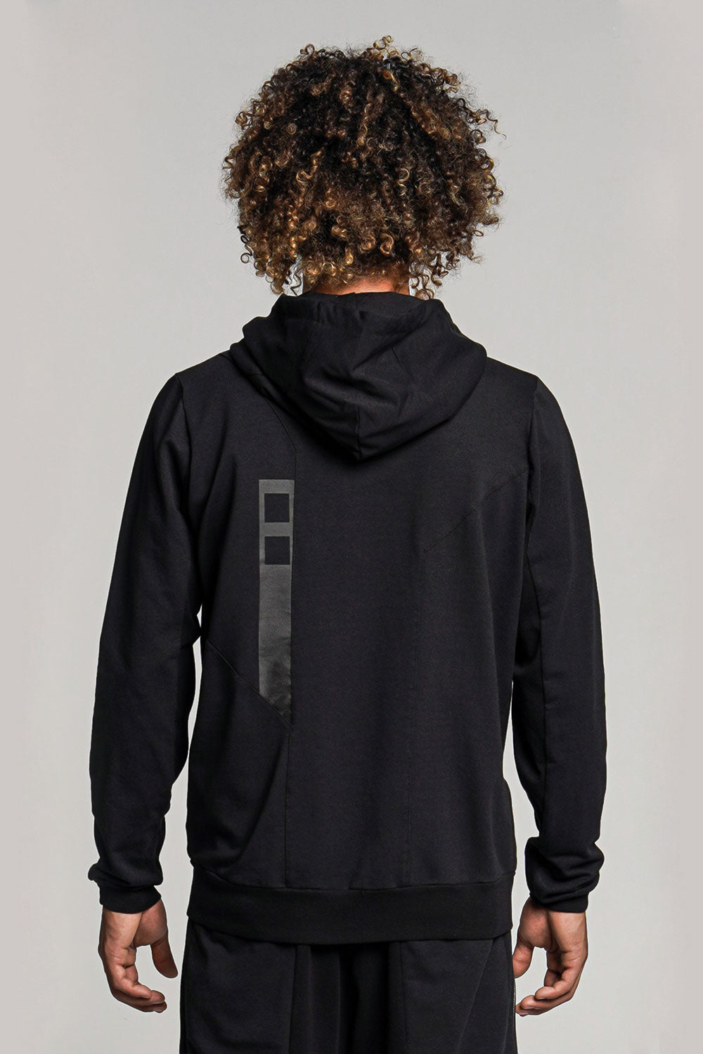 Hoodie Zip H002a Black