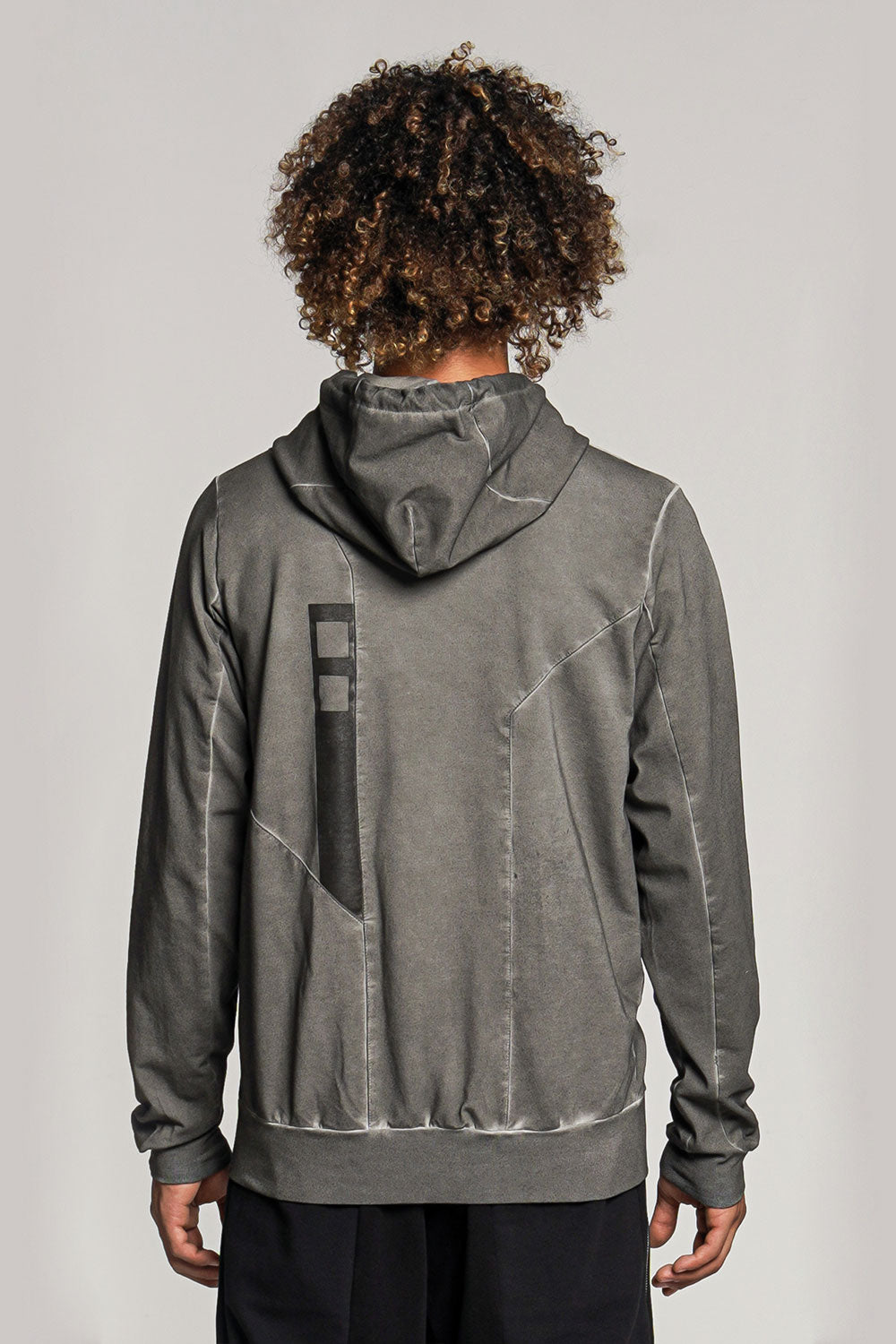 Hoodie Zip H002b Grey