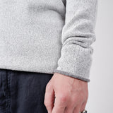 Cashmere Cotton Mix Hoodie Light Grey