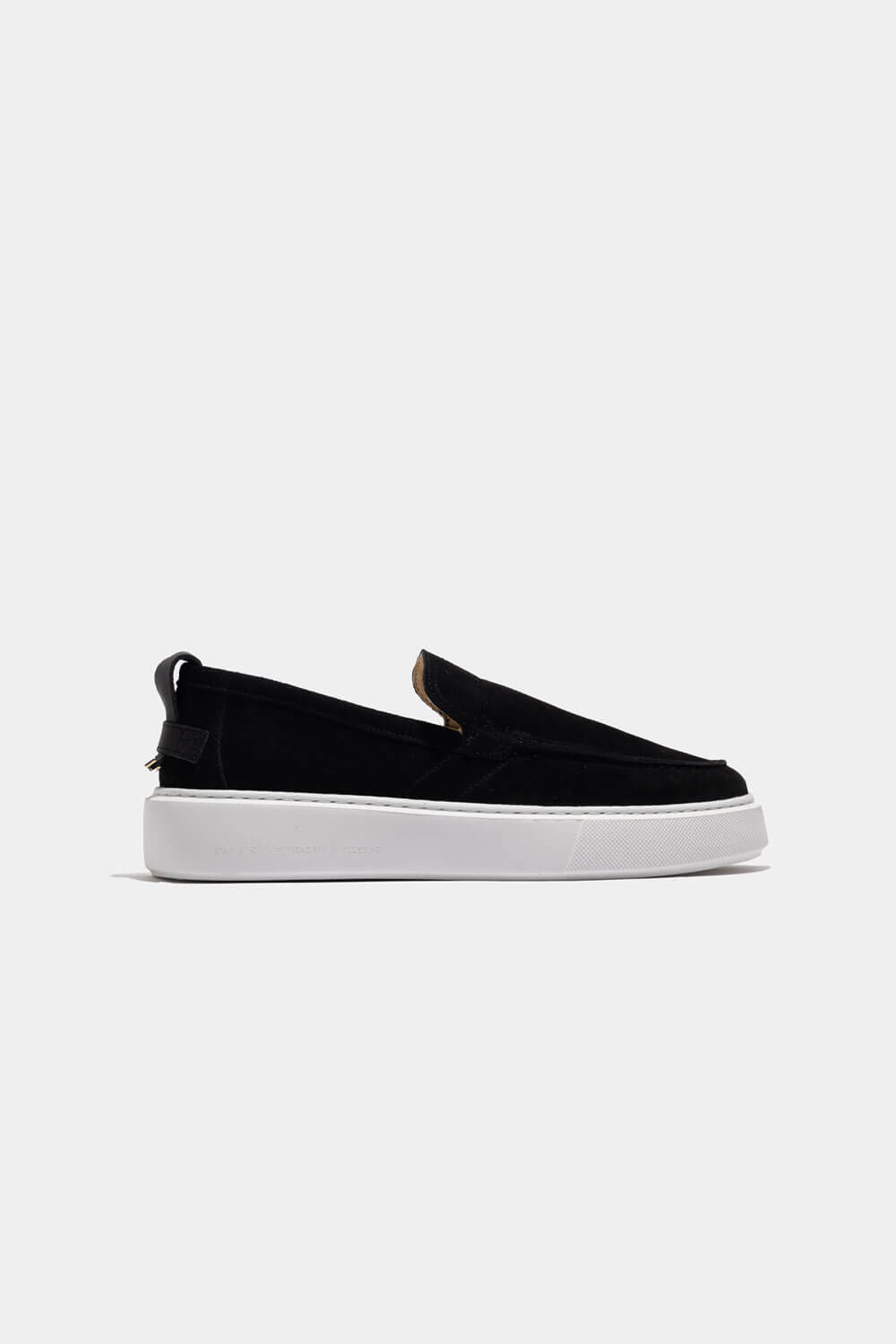 Oversized Loafer Suede Black