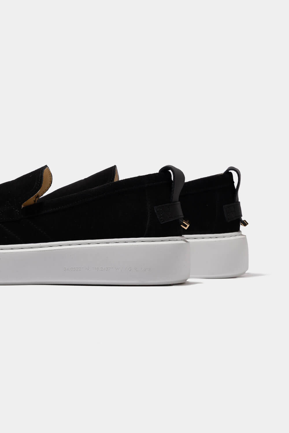 Oversized Loafer Suede Black