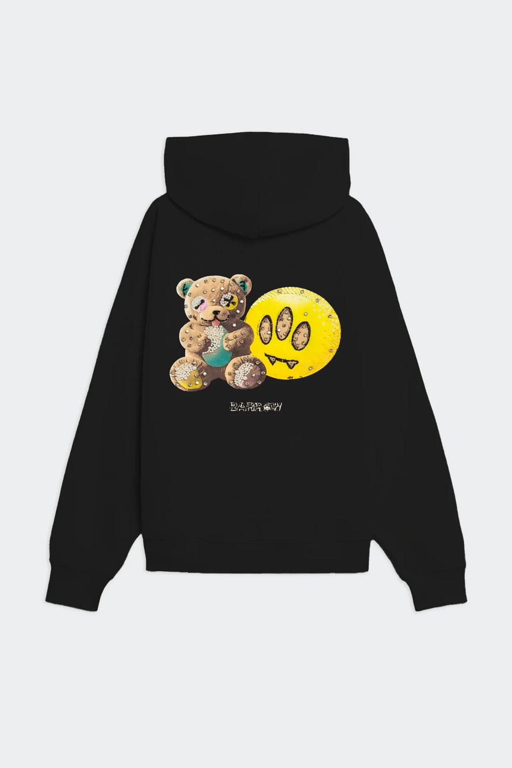 I’m So Happy Blingy Hoodie Black