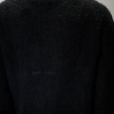 Italian Mohair Crewneck Knit Black