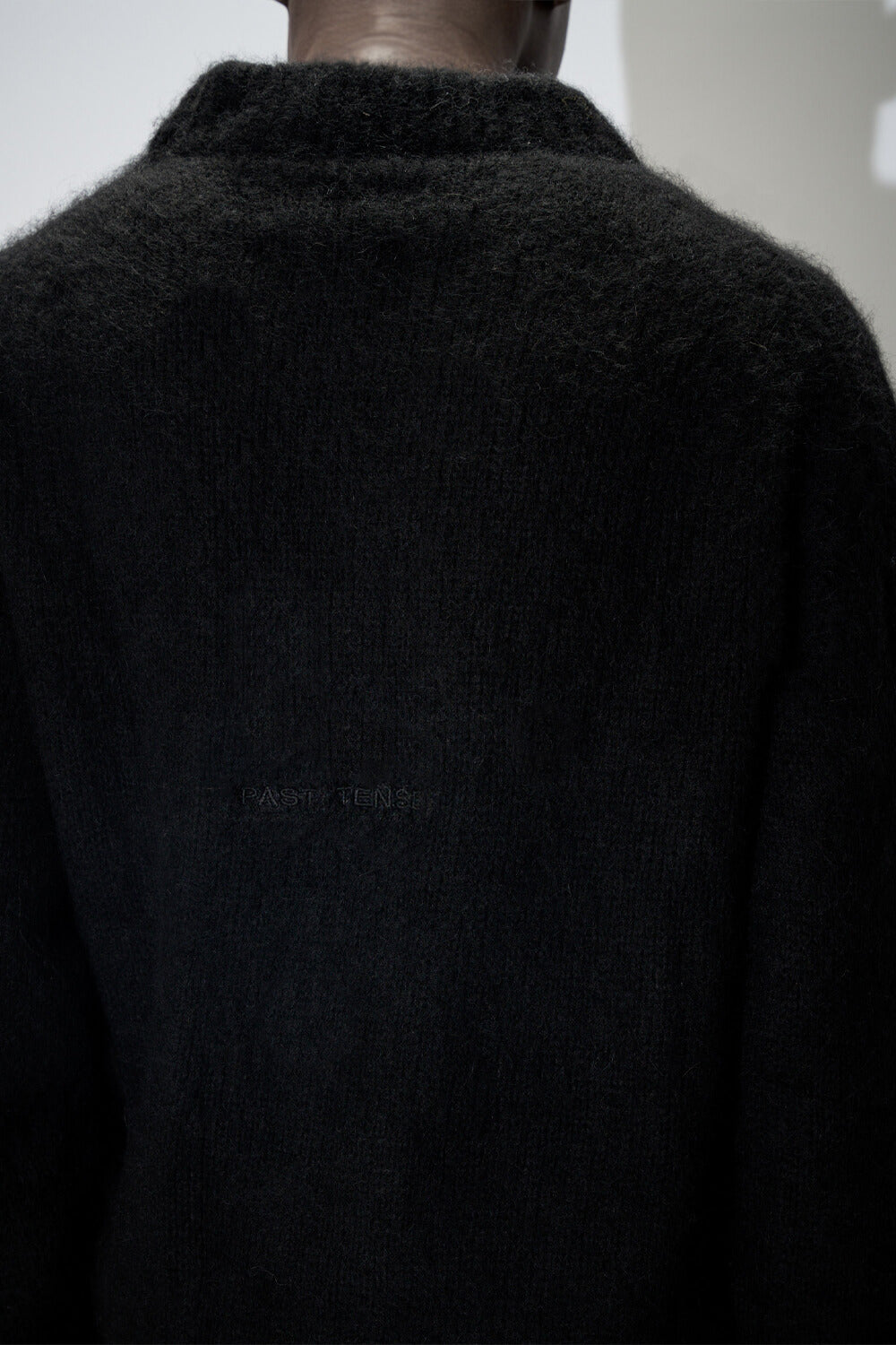 Italian Mohair Crewneck Knit Black