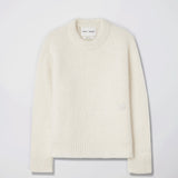 Italian Mohair Crewneck Knit Cream