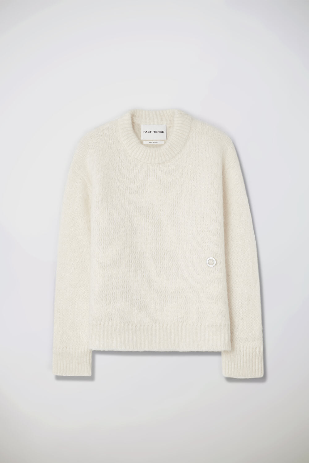 Italian Mohair Crewneck Knit Cream