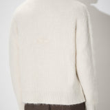 Italian Mohair Crewneck Knit Cream