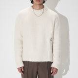 Italian Mohair Crewneck Knit Cream