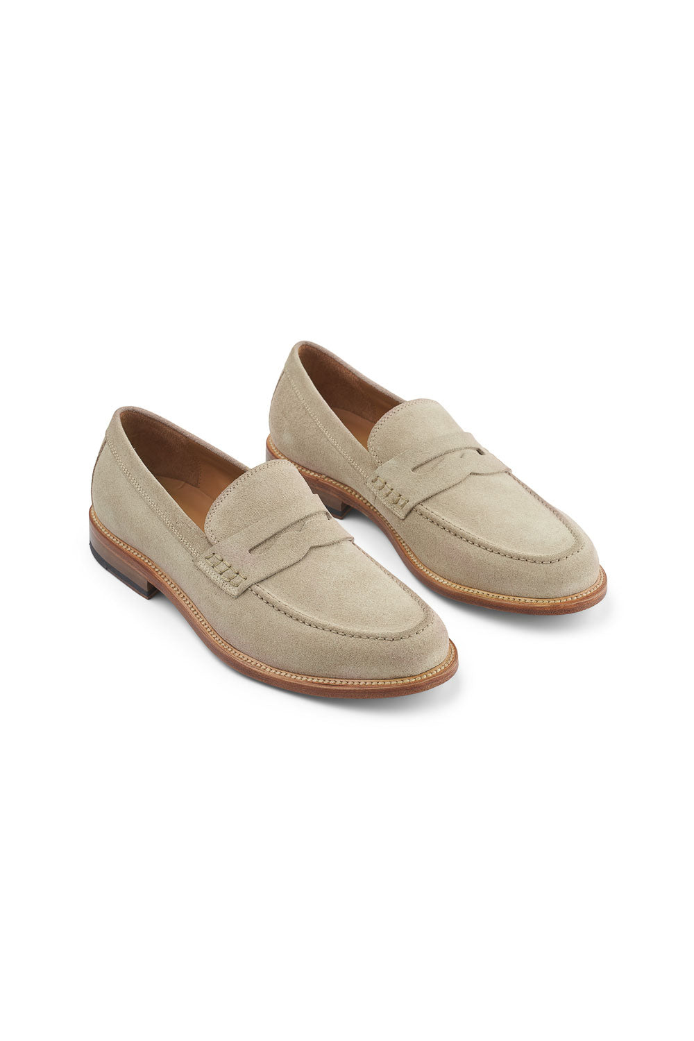 Italian Suede Loafer Beige