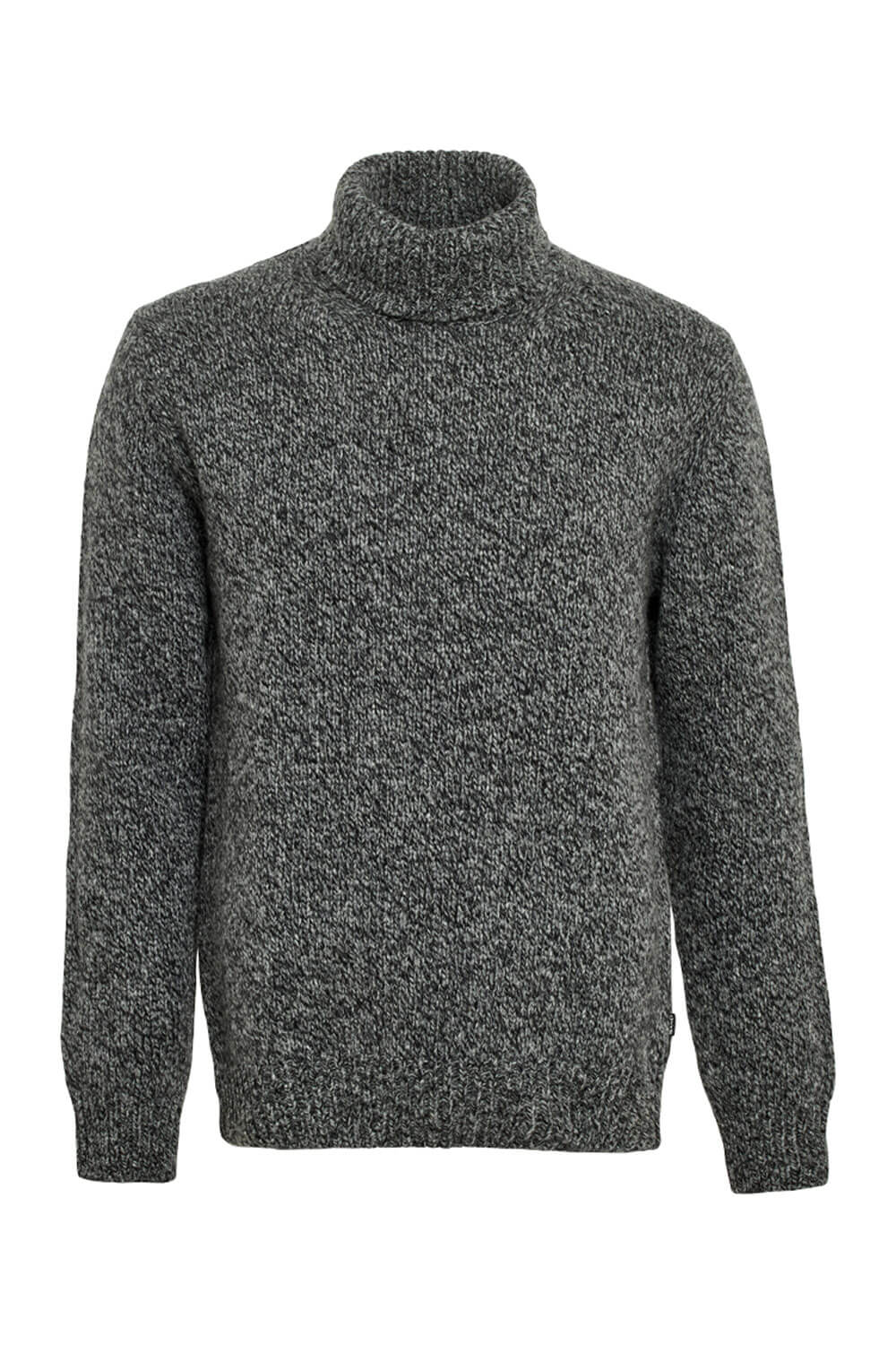 Italian Wool Roll Neck Charcoal