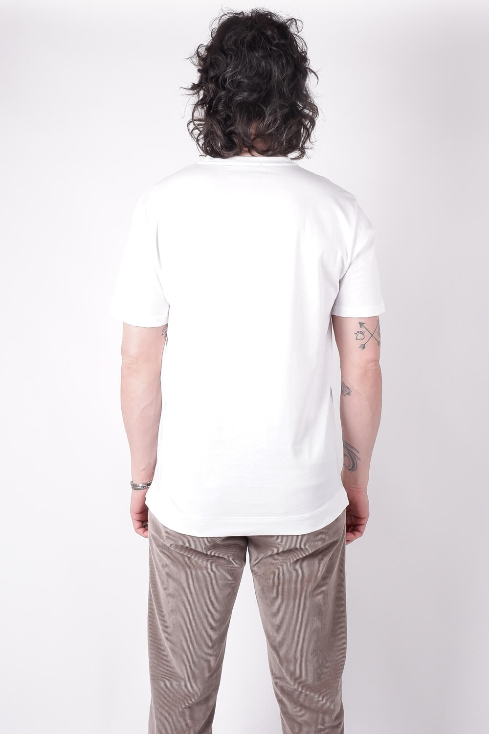 Italian Cotton Round Neck T-Shirt White