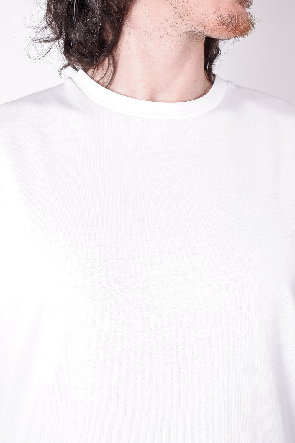 Italian Cotton Round Neck T-Shirt White