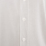 Cupro/Cotton Button-Up Shirt Light Grey