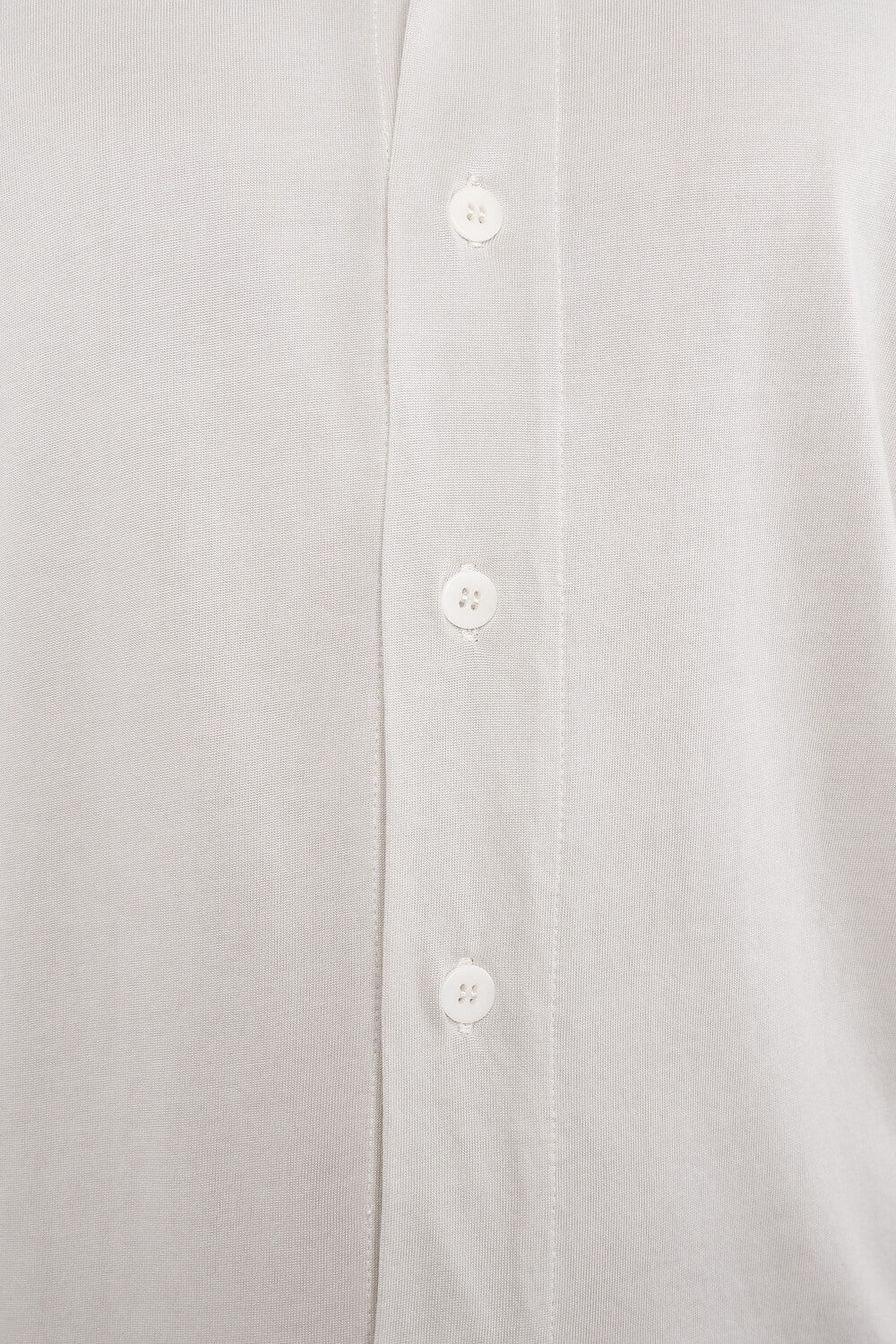 Cupro/Cotton Button-Up Shirt Light Grey