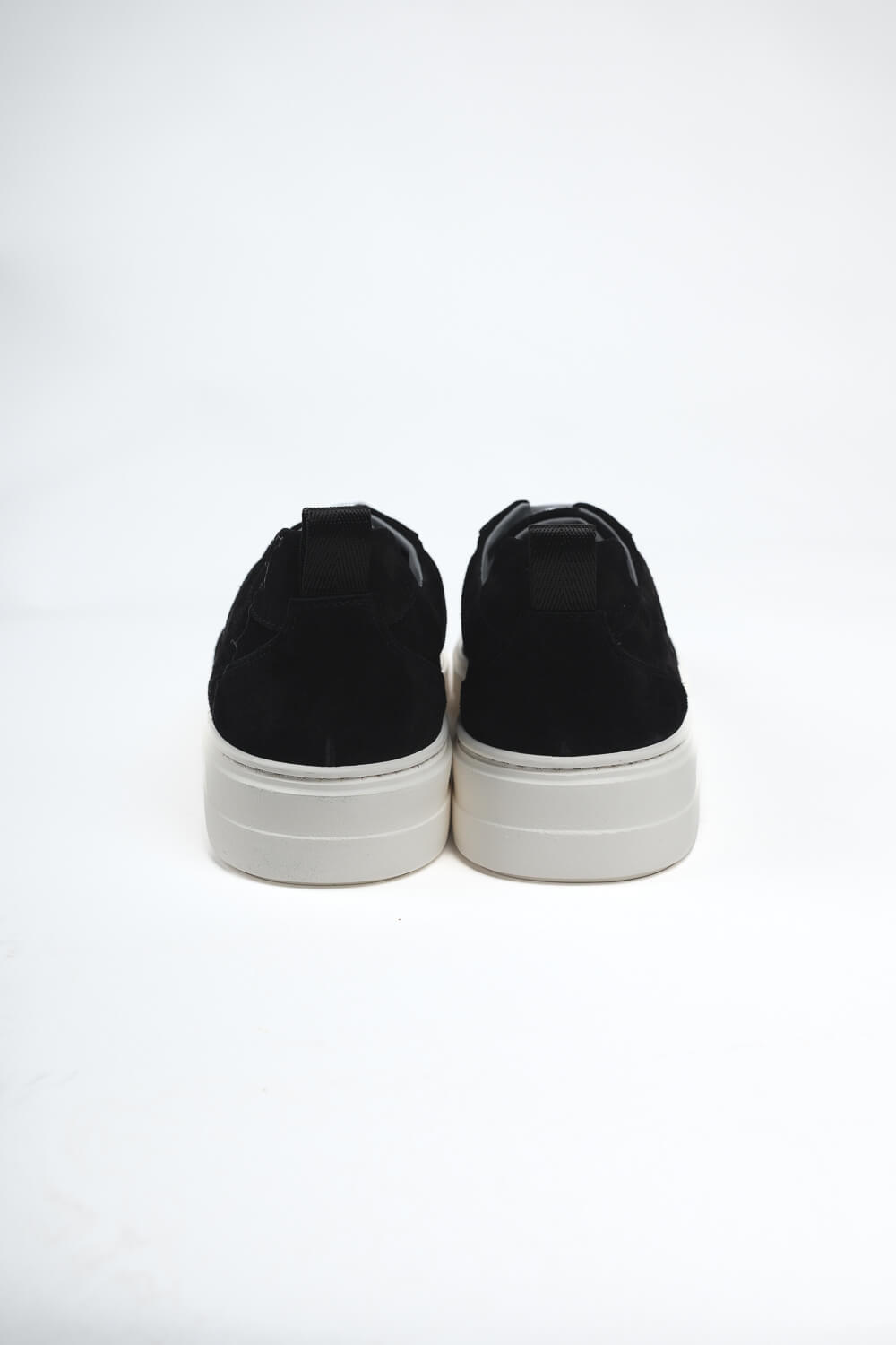 Italian Suede Low Tops Sneaker Black