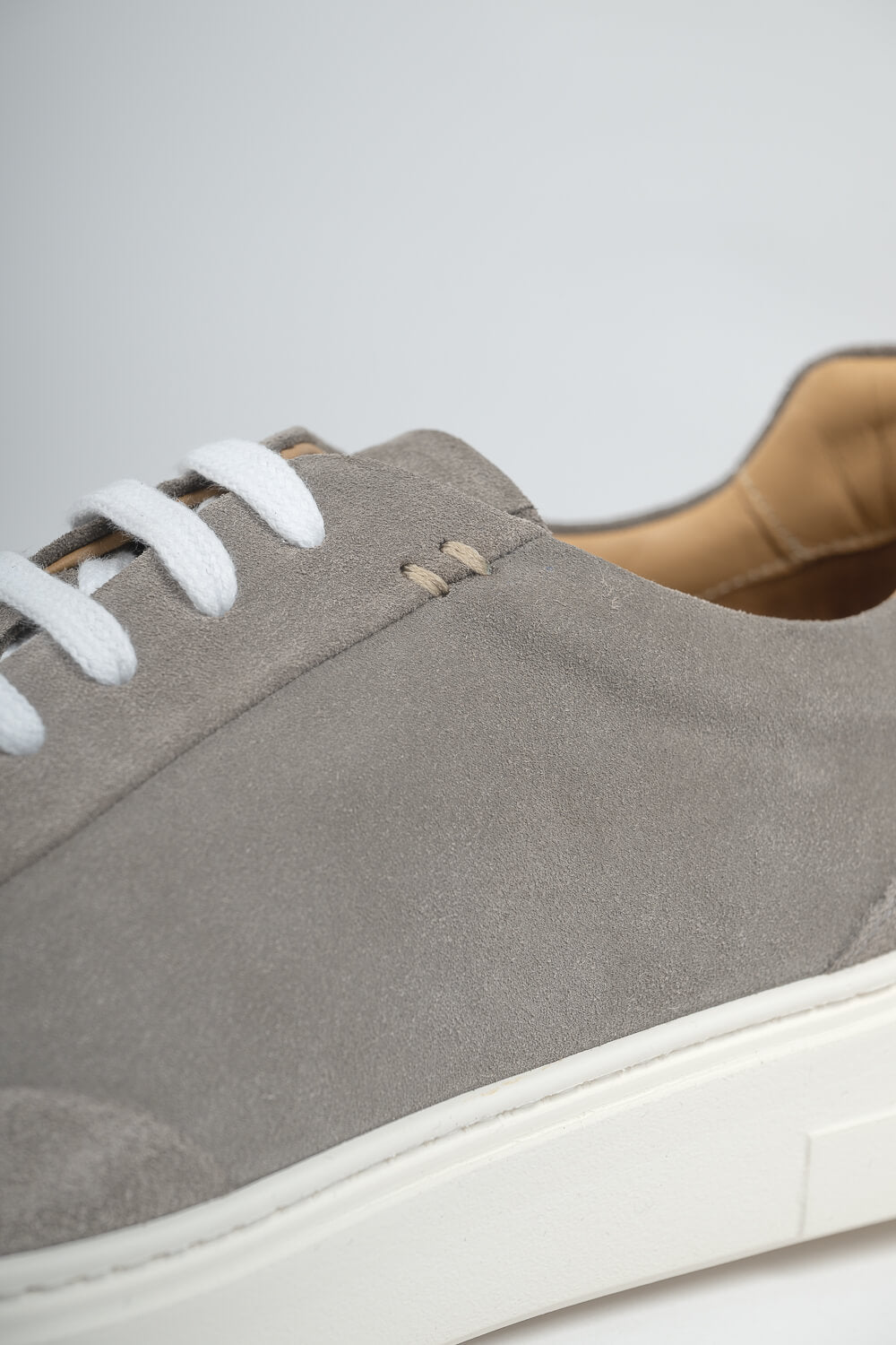 Italian Suede Low Tops Sneaker Grey