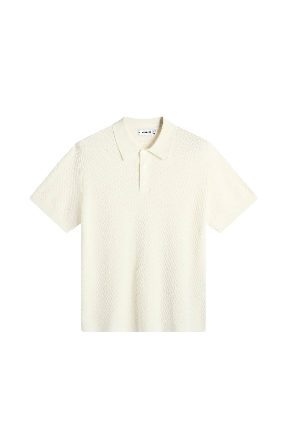Jacques Structure Knit Polo White/Cream