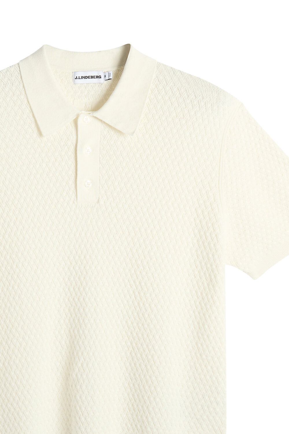 Jacques Structure Knit Polo White/Cream