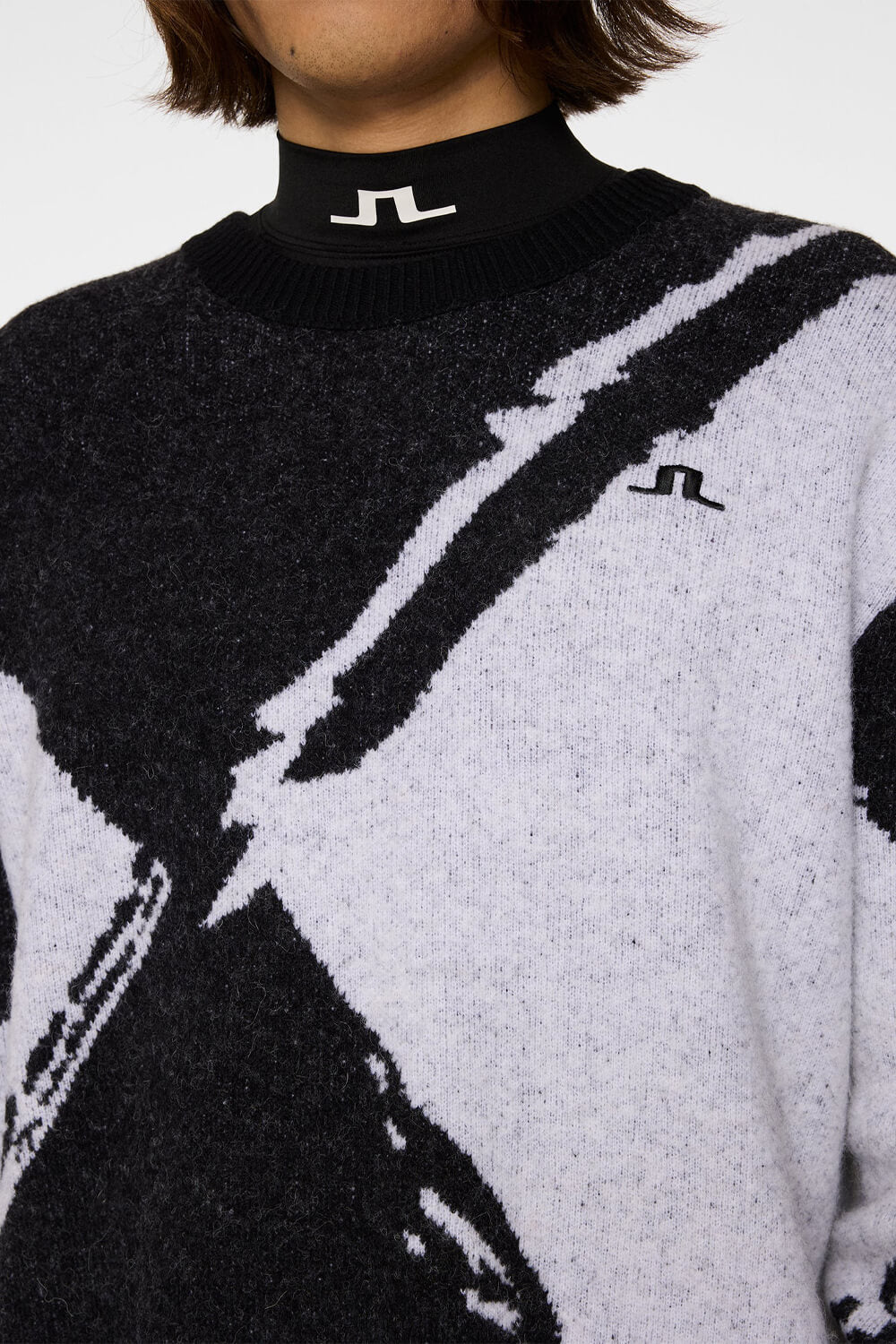 Jaxton Knitted Sweater Black/Grey
