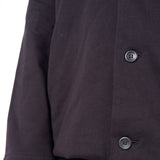 Jersey Cotton Button-Up Blazer Black