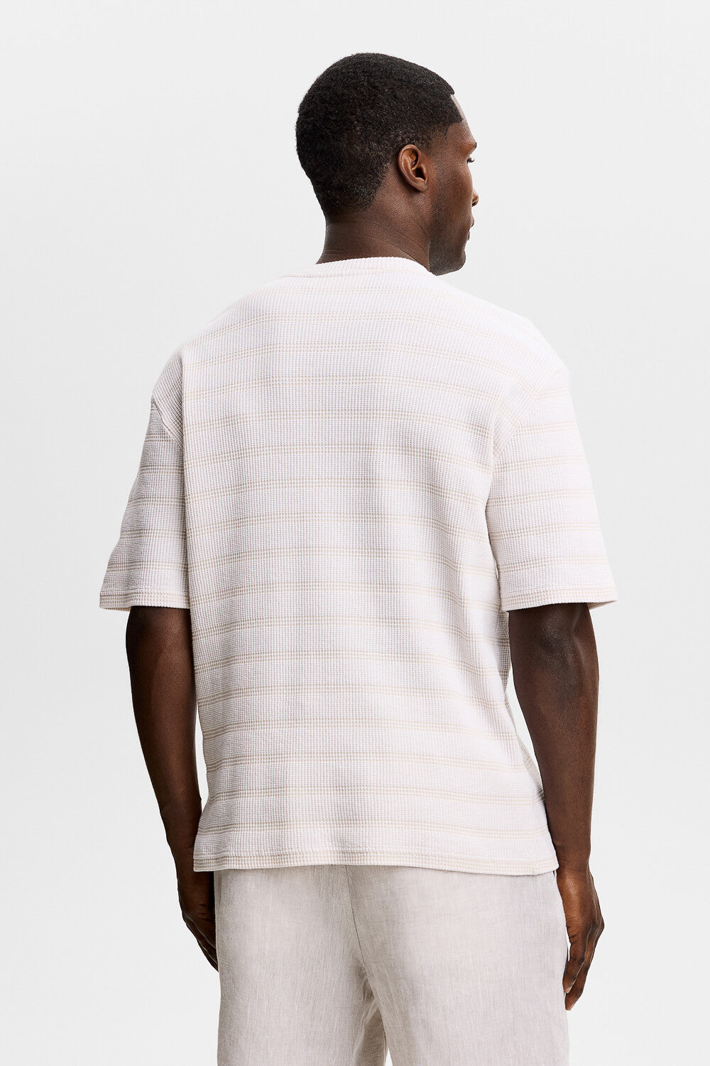 Jose Jacquard T-shirt Cream