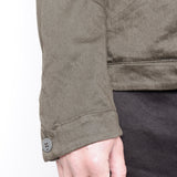 Zip-Up Linen/Cotton Jacket Green