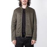 Zip-Up Linen/Cotton Jacket Green