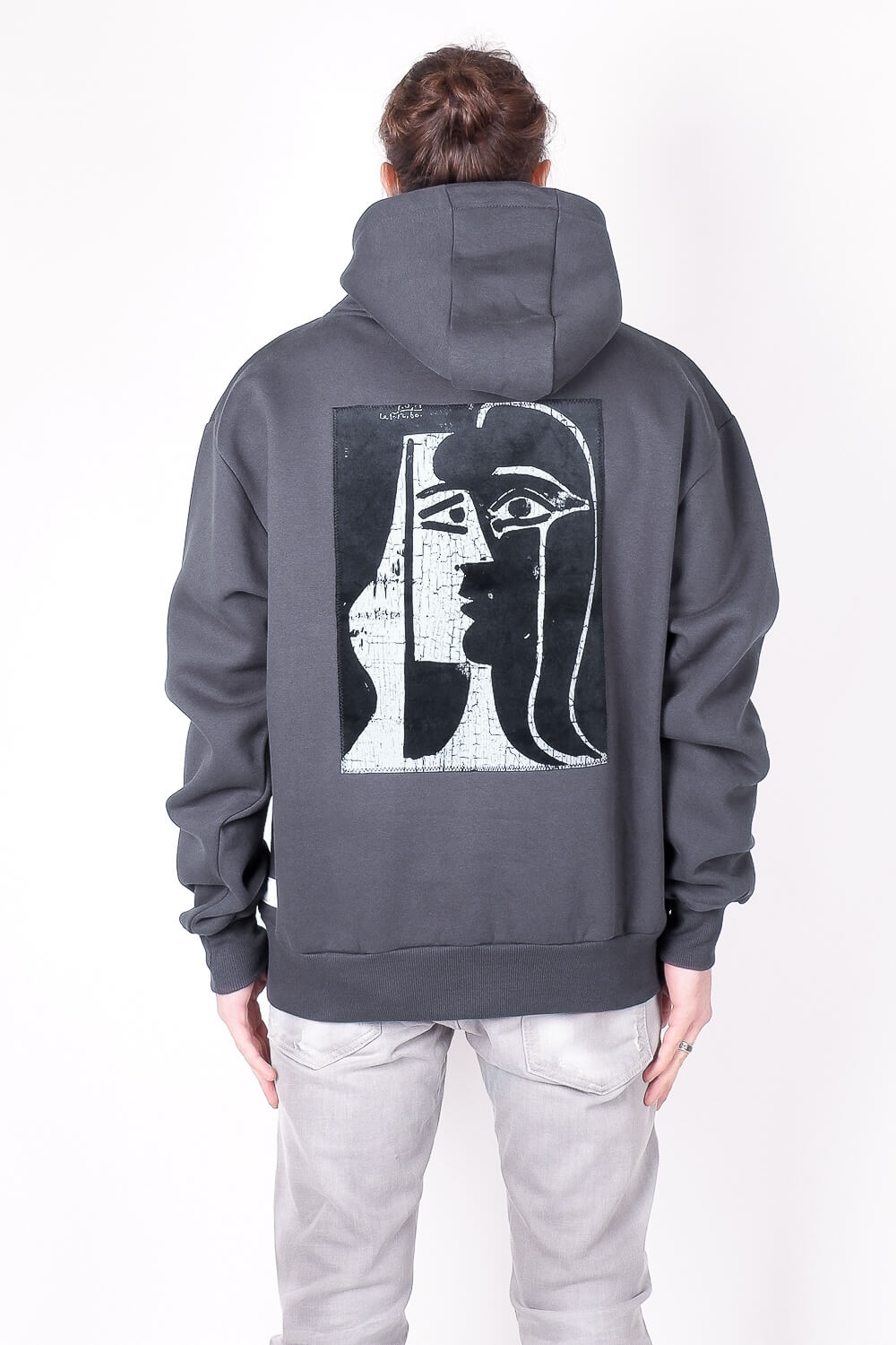 Kiss Picasso Hoodie Charcoal