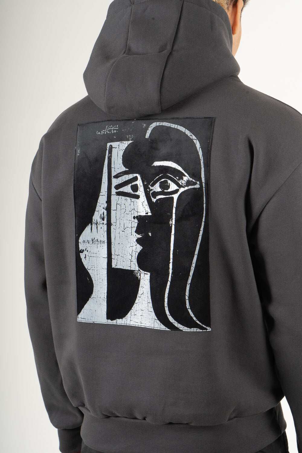 Kiss Picasso Hoodie Charcoal