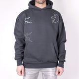 Kiss Picasso Hoodie Charcoal