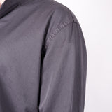 L/S Open Collar Cotton Shirt Black