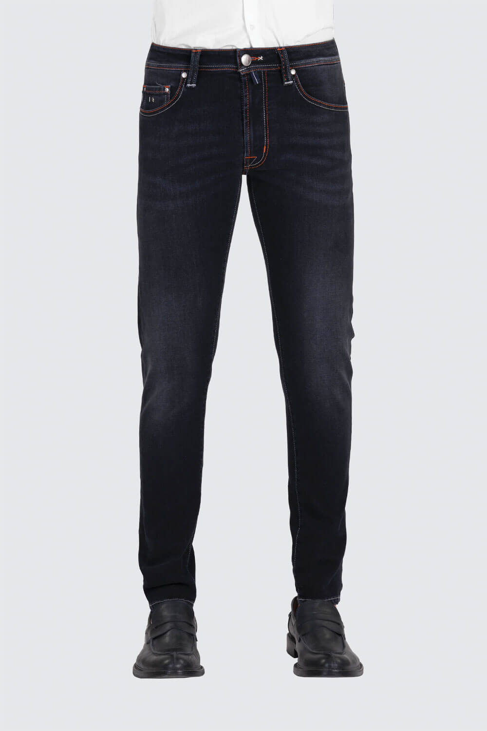 Michelangelo Zip Stretch Jean Washed Black