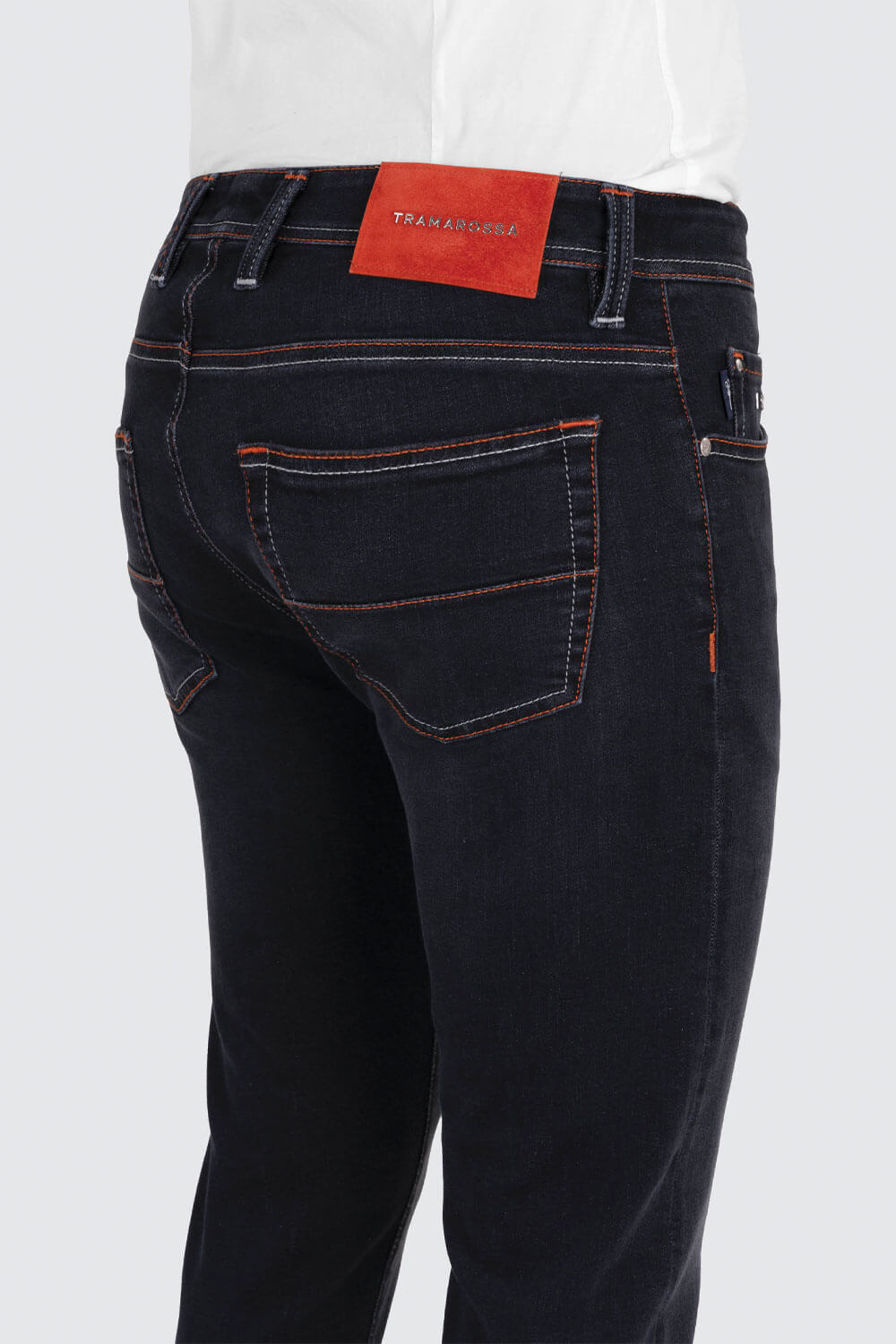 Michelangelo Zip Stretch Jean Washed Black