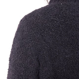 Lana/Virgin Wool Zip-Up Cardigan Black