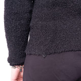 Lana/Virgin Wool Zip-Up Cardigan Black